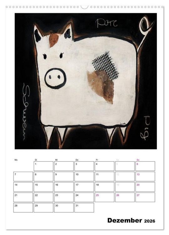 Produktbild: little pets (Wandkalender 2026 DIN A2 hoch), CALVENDO Monatskalender