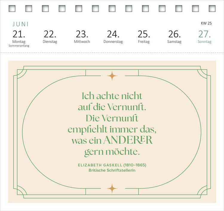 Produktbild: Postkartenkalender Der Literaturkalender 2027
