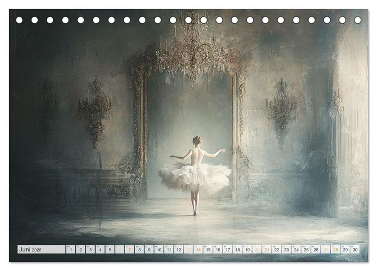 Produktbild: Im Pas de Deux mit der Stille (Tischkalender 2026 DIN A5 quer), CALVENDO Monatskalender