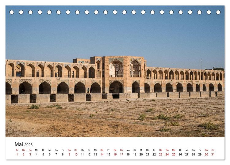 Produktbild: Der Iran - Zauber des Orients (Tischkalender 2026 DIN A5 quer), CALVENDO Monatskalender