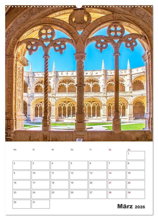 Produktbild: Lissabon - ein Traumreiseziel (Wandkalender 2026 DIN A2 hoch), CALVENDO Monatskalender