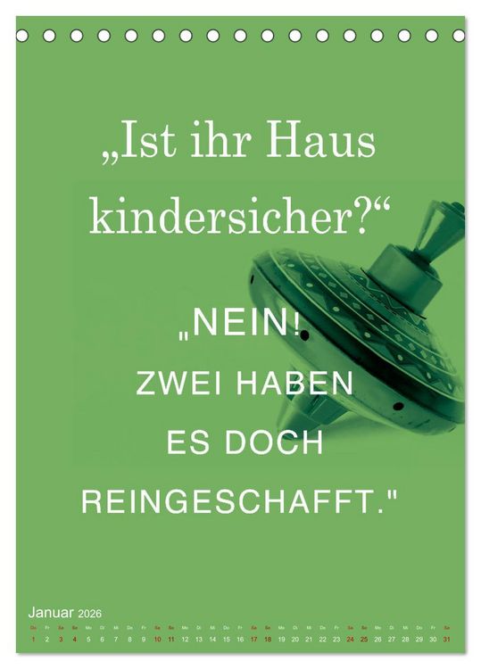 Produktbild: Willkommen im Familienalltag (Tischkalender 2026 DIN A5 hoch), CALVENDO Monatskalender