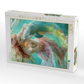 Produktbild: CALVENDO Puzzle M&auml;rchenhafte Meerjungfrauen | 1000 Teile Lege-Gr&ouml;&szlig;e 64x48cm Foto-Puzzle f&uuml;r gl&uuml;ckliche Stunden