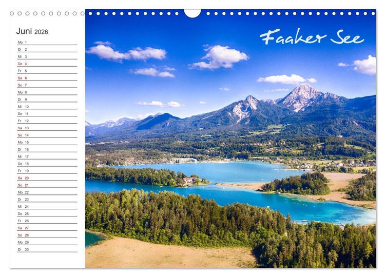 Produktbild: Wundersch&ouml;nes K&auml;rnten. Landschaft und Seen. (Wandkalender 2026 DIN A3 quer), CALVENDO Monatskalender