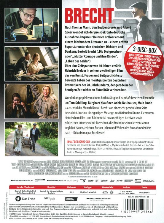 Produktbild: Brecht - Blu-Ray+DVD+200 Minuten Bonus + Booklet (Special Edition)
