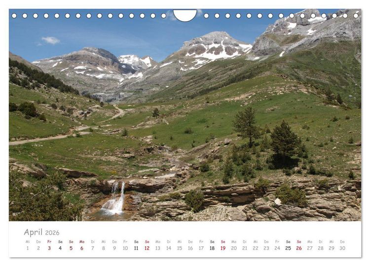 Produktbild: Traumlandschaften Spaniens - Pyren&auml;en 2026 (Wandkalender 2026 DIN A4 quer), CALVENDO Monatskalender