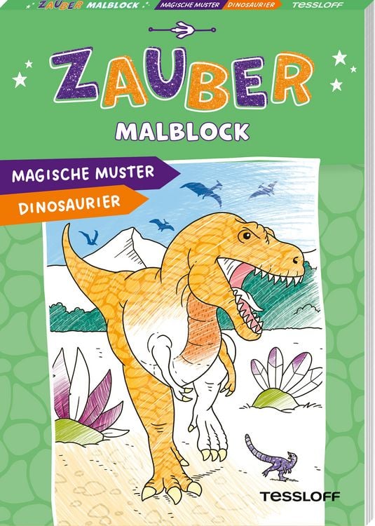 Produktbild: Zaubermalblock. Magische Muster. Dinosaurier