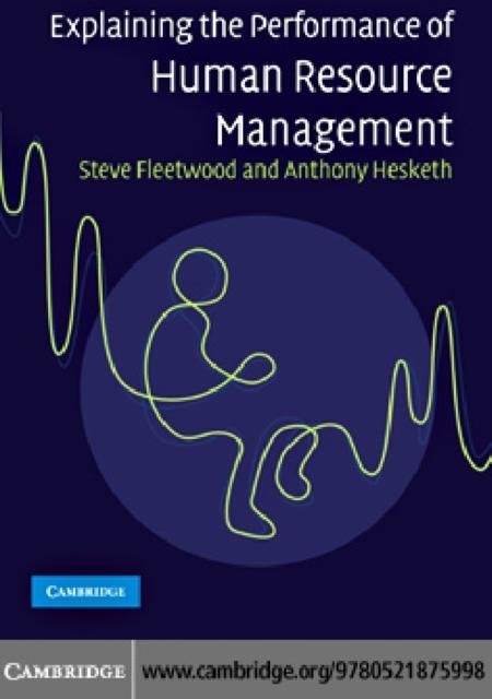 Produktbild: Explaining the Performance of Human Resource Management