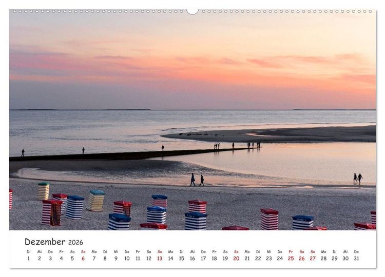 Produktbild: Borkum: Streifz&uuml;ge &uuml;ber die Nordseeinsel (hochwertiger Premium Wandkalender 2026 DIN A2 quer), Kunstdruck in Hochglanz