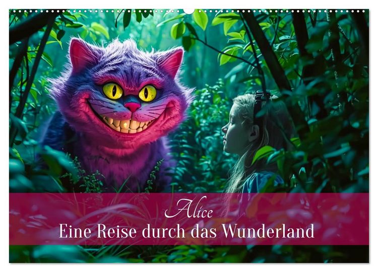 Produktbild: Alice &ndash; Eine Reise durch das Wunderland (Wandkalender 2027 DIN A2 quer), CALVENDO Monatskalender