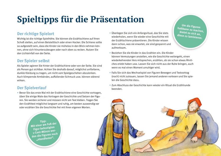 Produktbild: Der barmherzige Samariter. Erz&auml;hlschienen-Figurenset