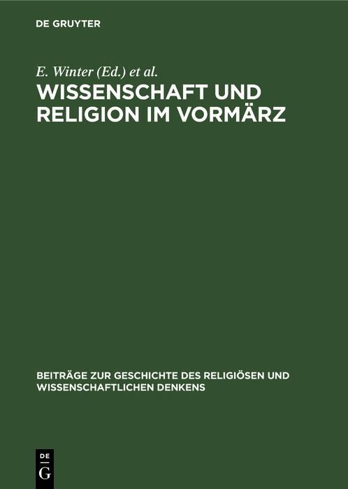 Produktbild: Wissenschaft und Religion im Vorm&auml;rz