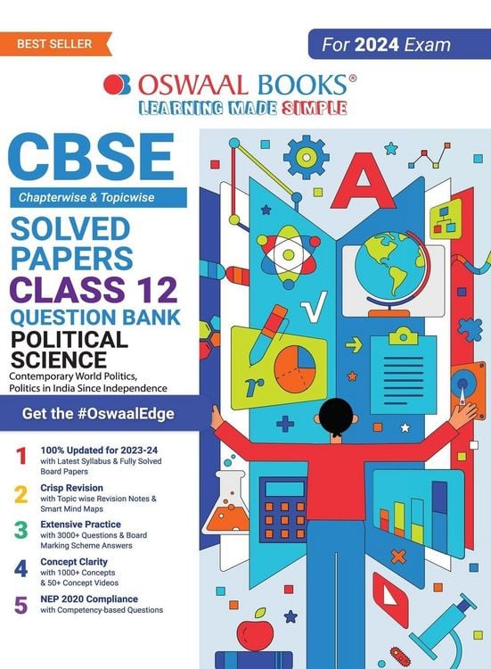 Produktbild: Oswaal CBSE Chapterwise & Topicwise Question Bank Class 12 Political Science Book (For 2023-24 Exam)
