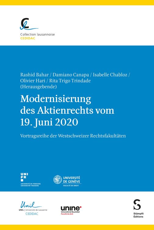 Produktbild: Modernisierung des Aktienrechts vom 19. Juni 2020