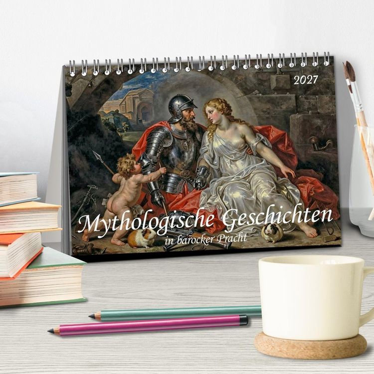 Produktbild: Mythologische Geschichten in barocker Pracht (Tischkalender 2027 DIN A5 quer), CALVENDO Monatskalender