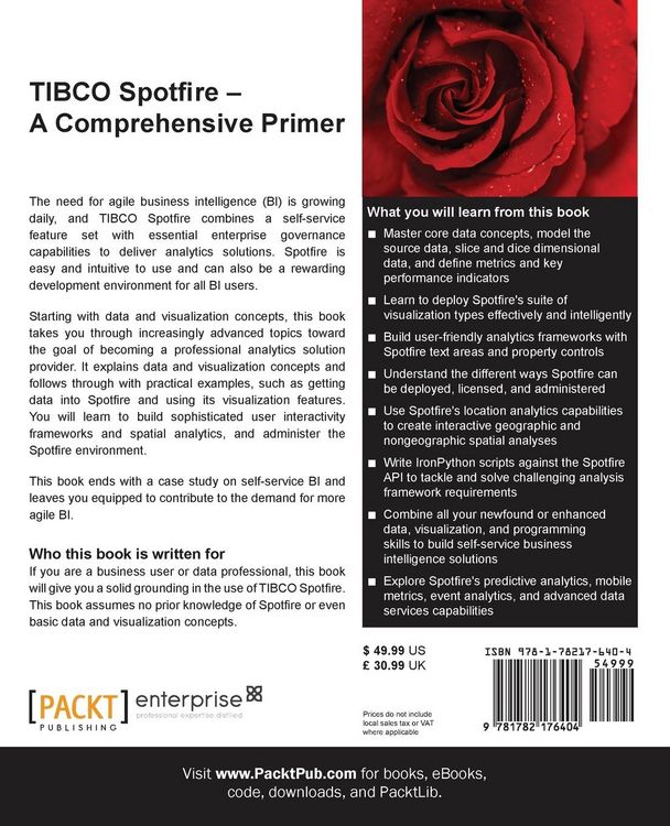 Produktbild: TIBCO Spotfire - A Comprehensive Primer