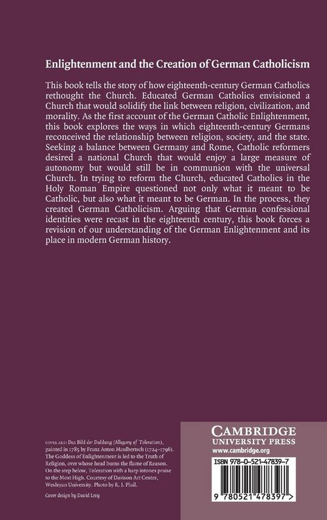 Produktbild: Enlightenment and the Creation of German Catholicism