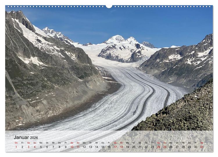 Produktbild: Alpenauszeit - Schweizer Bergsommermomente f&uuml;r die Seele (hochwertiger Premium Wandkalender 2026 DIN A2 quer), Kunstdruck in Hochglanz