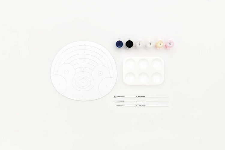 Produktbild: Malen nach Zahlen Set, Pinguin, 100%, Inhalt: 1 Malkarton, 6 Acrylfarben f&uuml;r ein Motiv, 3 Pinsel, 1 Malpalette