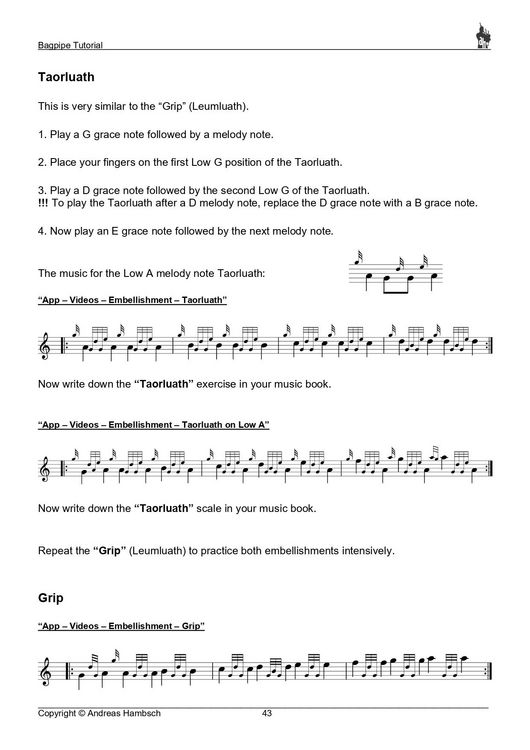 Produktbild: Bagpipe Tutorial incl. app cooperation