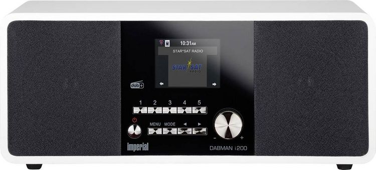 Produktbild: Imperial Dabman i200 Internet Tischradio DAB+, UKW, Internet AUX, USB, Internetradio Wei&szlig;
