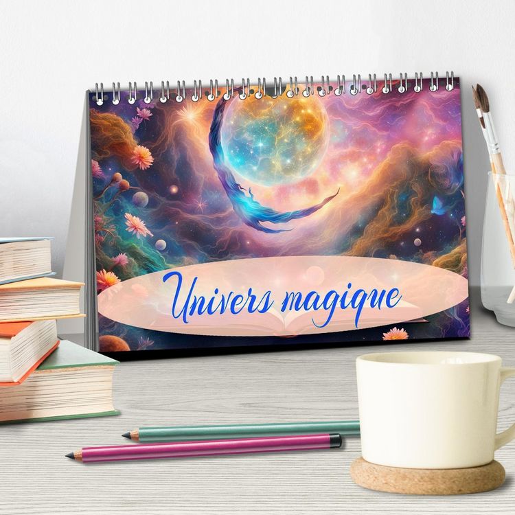 Produktbild: Univers magique (Calendrier de bureau 2026 DIN A5 vertical), CALVENDO calendrier mensuel
