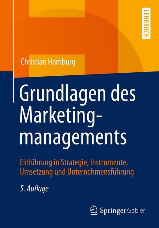 Produktbild: Grundlagen des Marketingmanagements