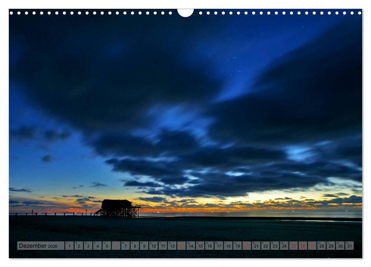 Produktbild: ST. PETER-ORDING PURistisch (Wandkalender 2026 DIN A3 quer), CALVENDO Monatskalender
