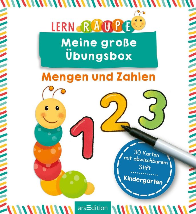 Produktbild: Lernraupe &ndash; Meine gro&szlig;e &Uuml;bungsbox Mengen und Zahlen