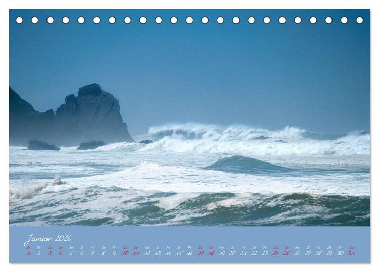 Produktbild: Brandung faszinierent und wild (Tischkalender 2026 DIN A5 quer), CALVENDO Monatskalender