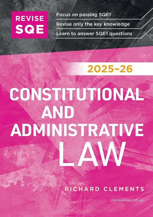 Produktbild: Revise SQE Constitutional and Administrative Law 2025-26