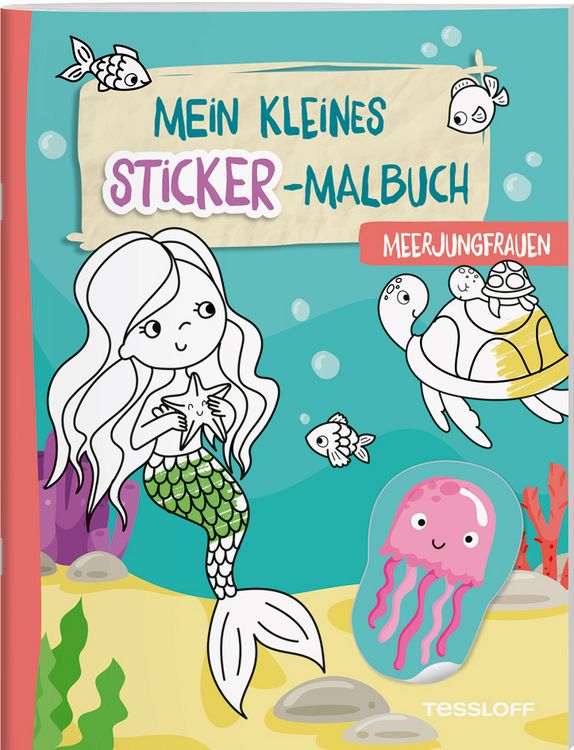Produktbild: Mein kleines Sticker-Malbuch. Meerjungfrauen