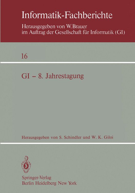 Produktbild: GI &mdash; 8. Jahrestagung