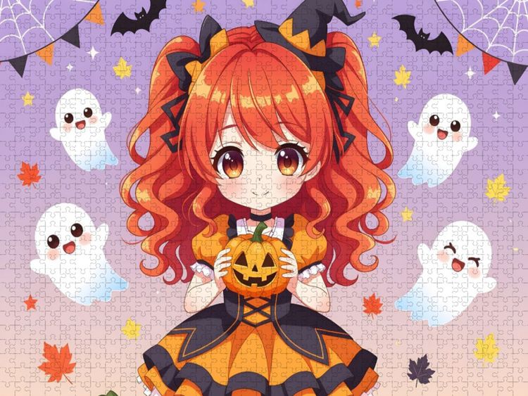 Produktbild: CALVENDO Puzzle Halloween | 1000 Teile Lege-Gr&ouml;&szlig;e 64x48cm Foto-Puzzle f&uuml;r gl&uuml;ckliche Stunden