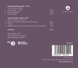 Produktbild: Schoenberg/Brahms: Violin Ctos.