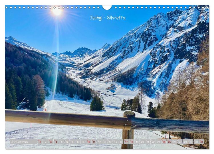 Produktbild: Winterdreams - Lech, Leutasch, Gurgl, Ischgl, S&ouml;lden (Wandkalender 2026 DIN A3 quer), CALVENDO Monatskalender