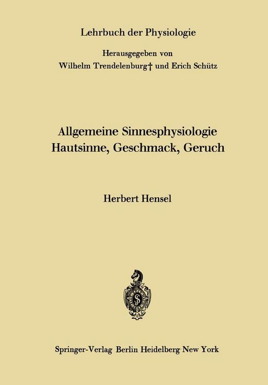 Produktbild: Allgemeine Sinnesphysiologie Hautsinne, Geschmack, Geruch