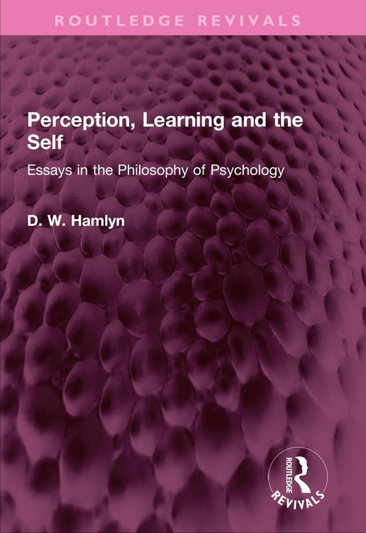 Produktbild: Perception, Learning and the Self