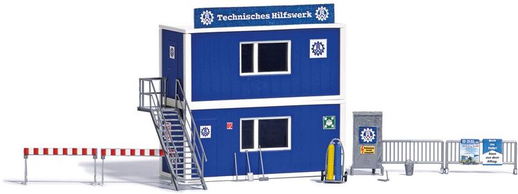 Produktbild: Busch 1029 H0 THW Container Set Bausatz