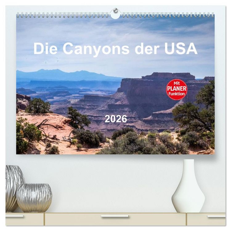 Produktbild: Die Canyons der USA (hochwertiger Premium Wandkalender 2026 DIN A2 quer), Kunstdruck in Hochglanz