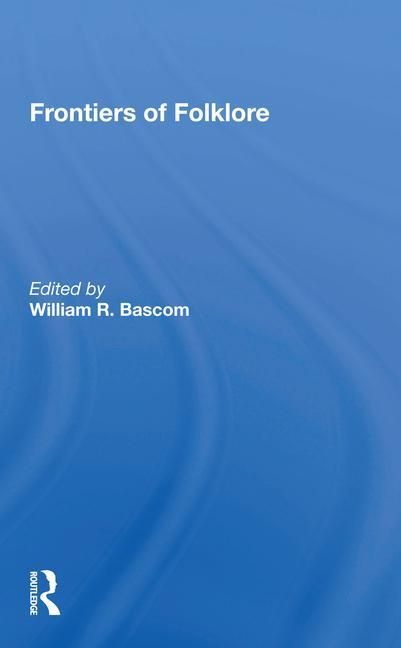 Produktbild: Bascom, W: Frontiers Of Folklore/h