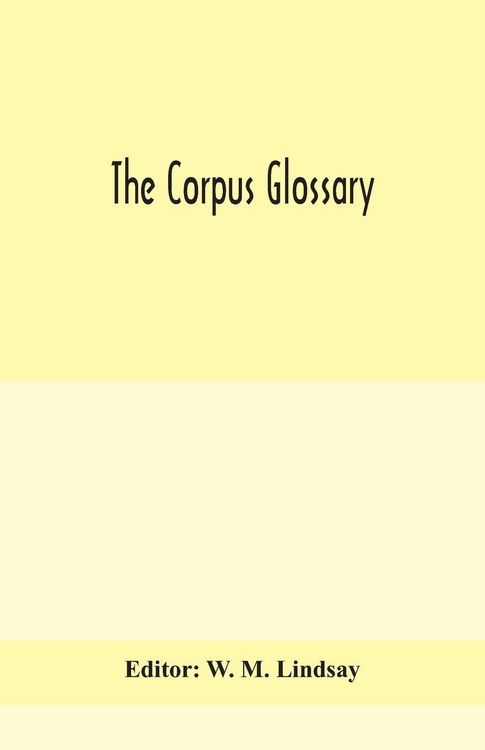 Produktbild: The Corpus Glossary