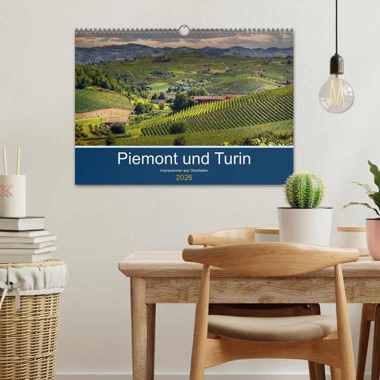 Produktbild: Piemont und Turin (Wandkalender 2026 DIN A3 quer), CALVENDO Monatskalender