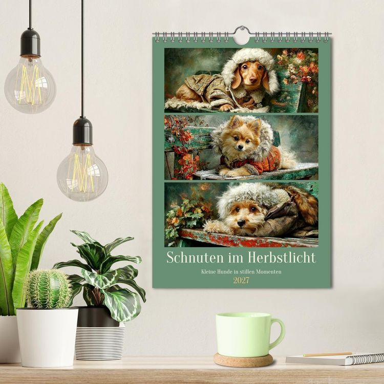 Produktbild: Schnuten im Herbstlicht. Kleine Hunde in stillen Momenten (Wandkalender 2027 DIN A4 hoch), CALVENDO Monatskalender