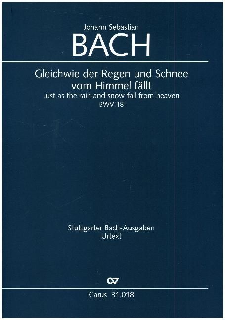 Produktbild: Gleichwie der Regen und Schnee vom Himmel f&auml;llt, Partitur