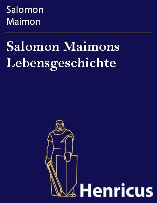 Produktbild: Salomon Maimons Lebensgeschichte