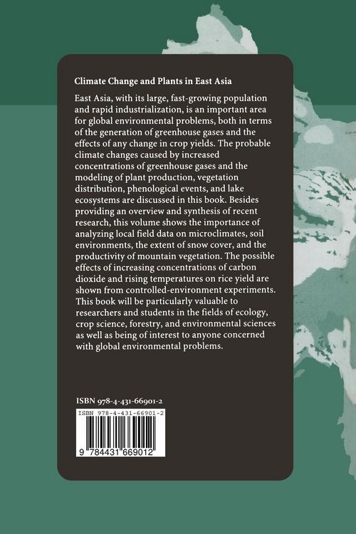 Produktbild: Climate Change and Plants in East Asia