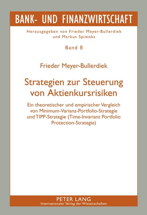 Produktbild: Strategien zur Steuerung von Aktienkursrisiken