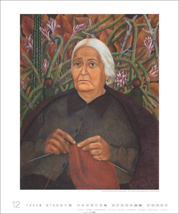 Produktbild: Frida Kahlo Edition Kalender 2027