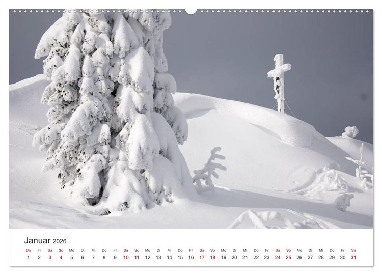 Produktbild: Gipfelkreuze im B&ouml;hmerwald (Wandkalender 2026 DIN A2 quer), CALVENDO Monatskalender